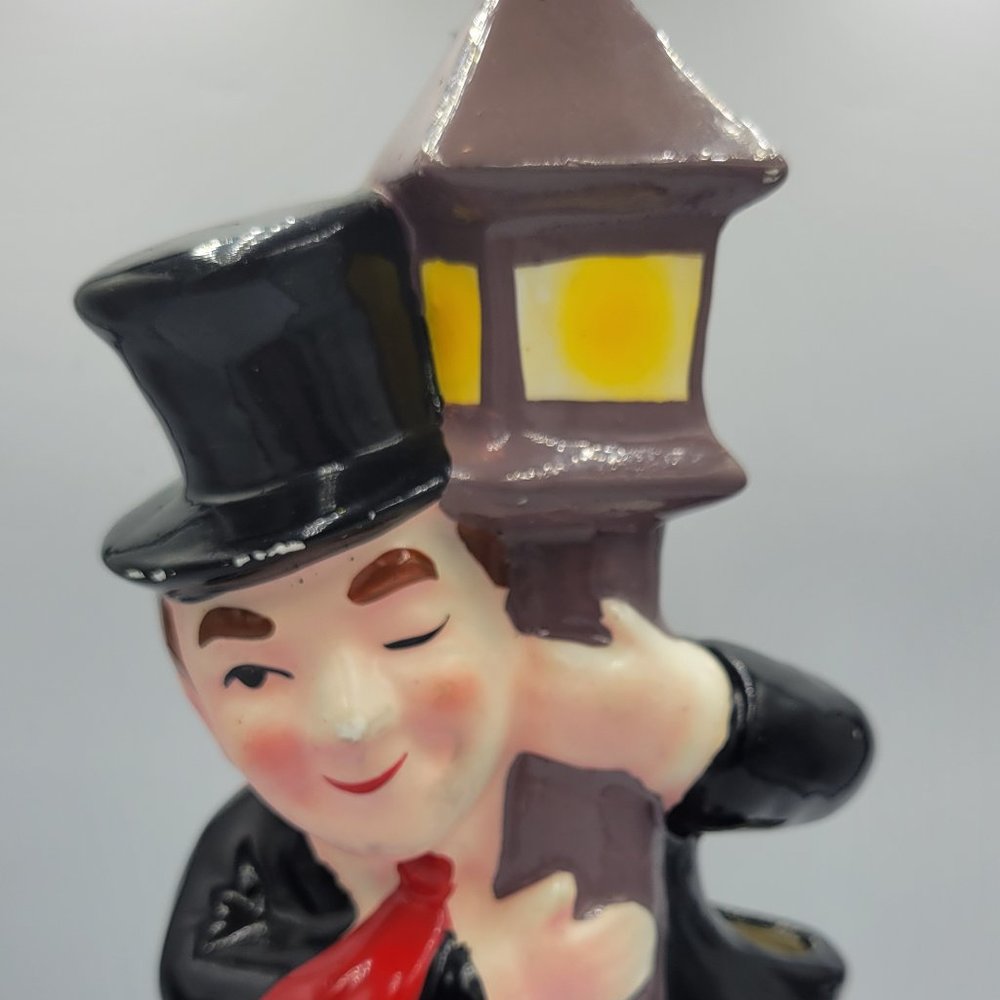 Vintage Outdoor Drinking Man Mold Figurine Garden Statue